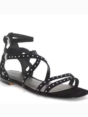 NWT - REBECCA MINKOFF MAIARA SUEDE STUDDED GLADIATOR SANDAL - 8